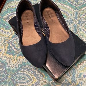 Navy blue flats